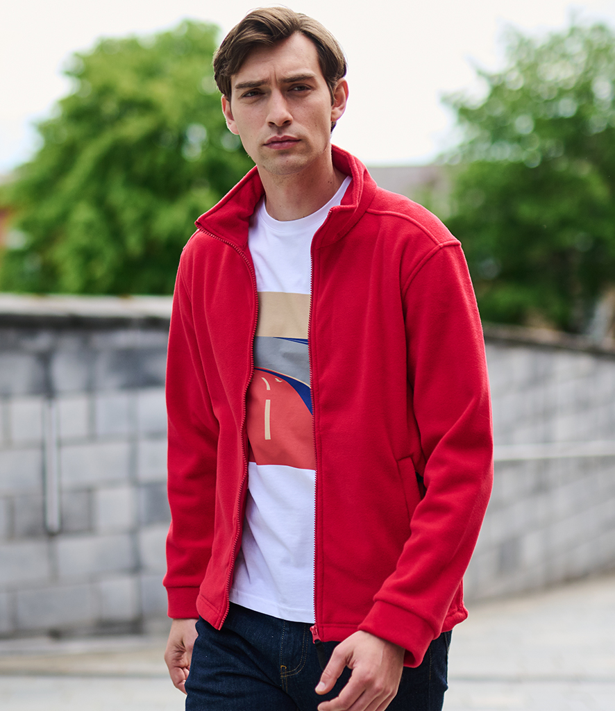 Mens red zip outlet up jacket