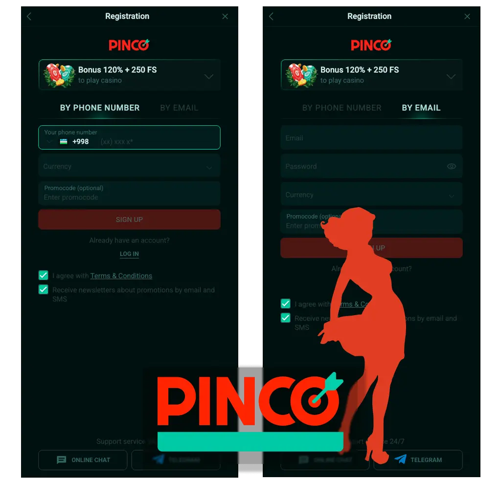 pinco casino online